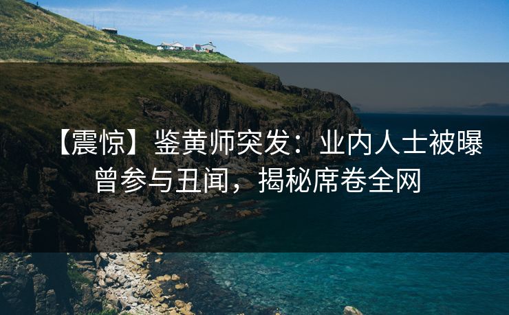 【震惊】鉴黄师突发：业内人士被曝曾参与丑闻，揭秘席卷全网